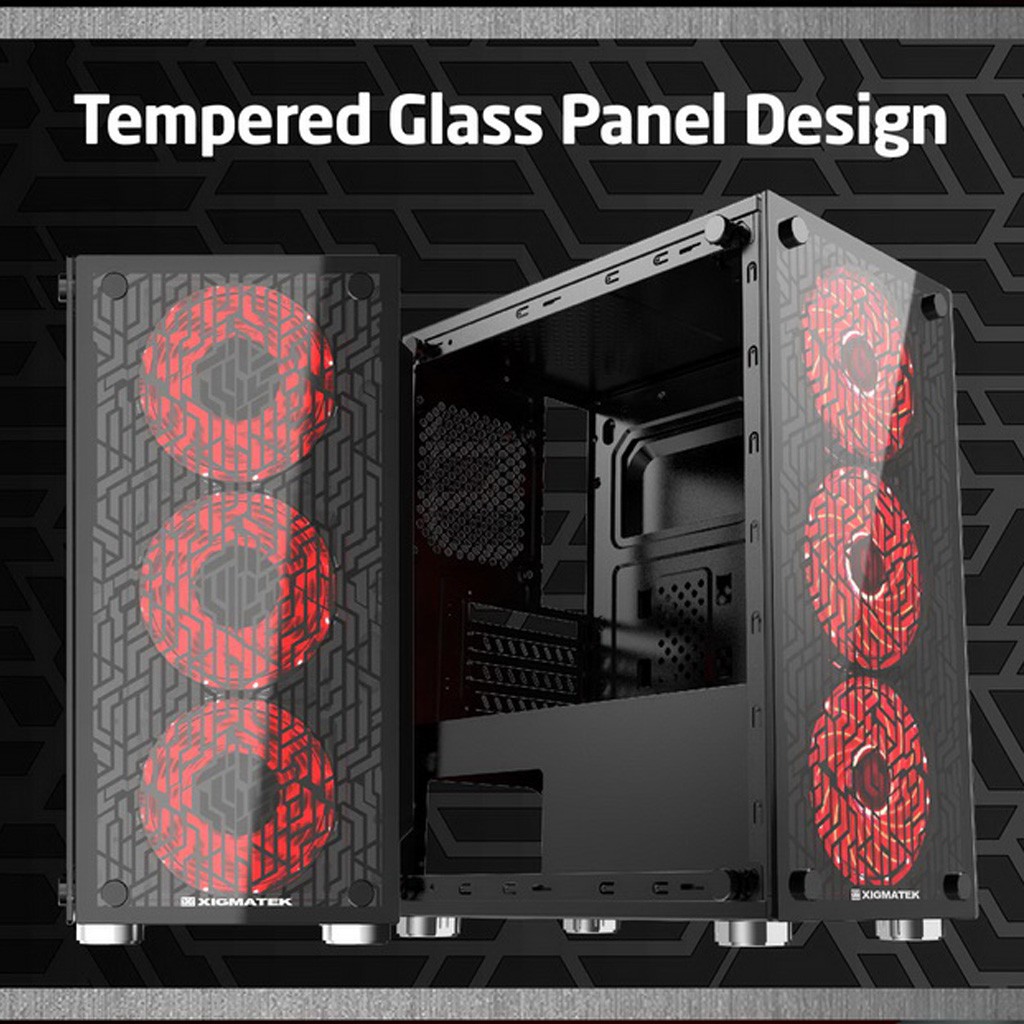[Chính Hãng] Thùng máy Xigmatek NYX - M-ATX - 2 SIDE TEMPERED GLASS New | BigBuy360 - bigbuy360.vn