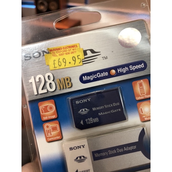 Thẻ nhớ Sony Memory Stick Duo:l 128 chính hãng nguyên vỉ
