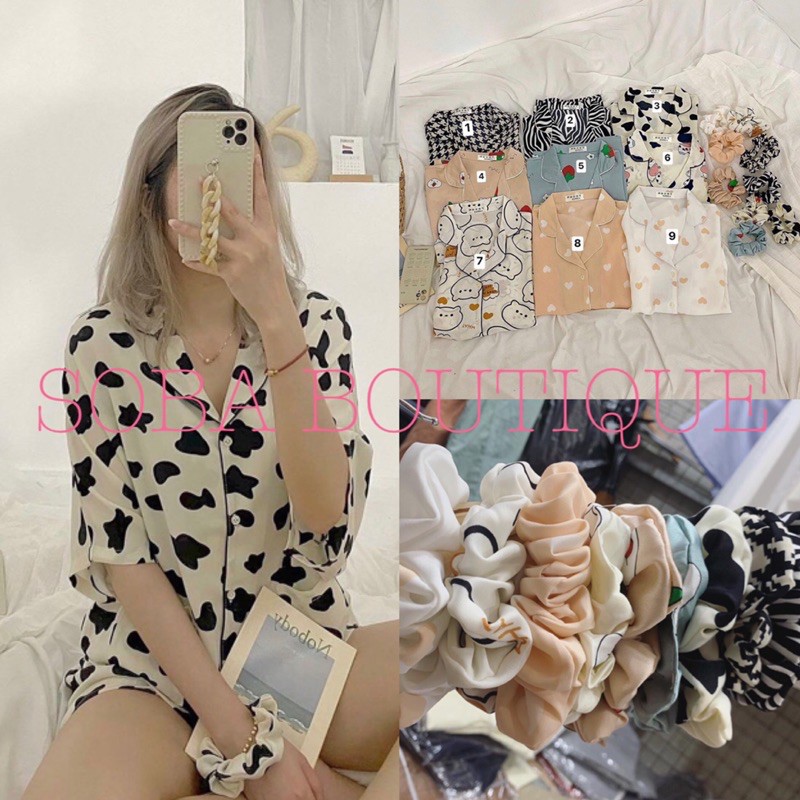 Bộ ngủ Pijama hình dễ thương BST 2021