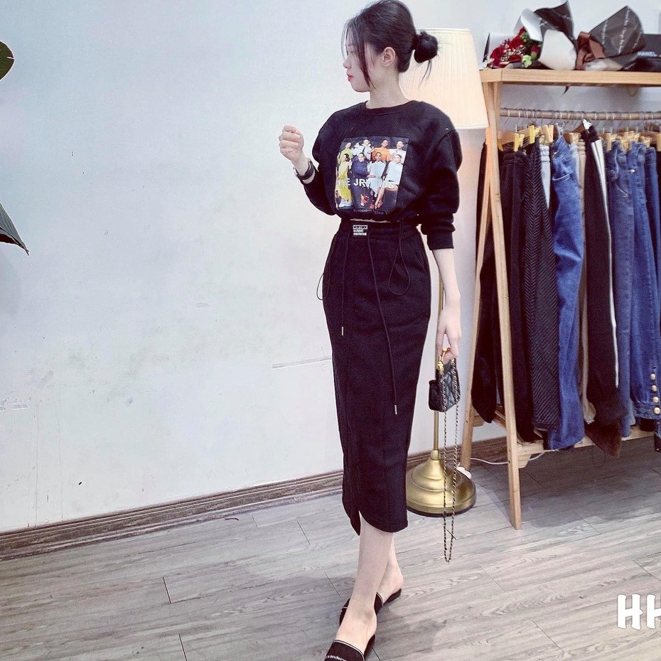 Set váy nữ đẹp thời trang, thiết kế qua gối sang trọng lịch sự mặc ở nhà hay đi chơi, dự tiệc đều đẹp | BigBuy360 - bigbuy360.vn