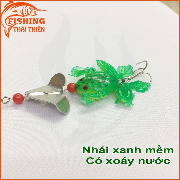 Mồi giả nhái xanh có xoáy nước