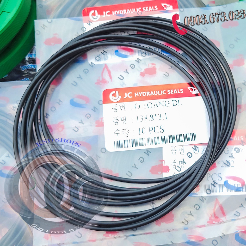 Ron  cao su thủy lực,vòng đệm cao su Oring dành cho ty thủy lực xe cơ giới  | KND Shop