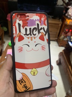 Ốp lưng oppo A3S mèo tiền