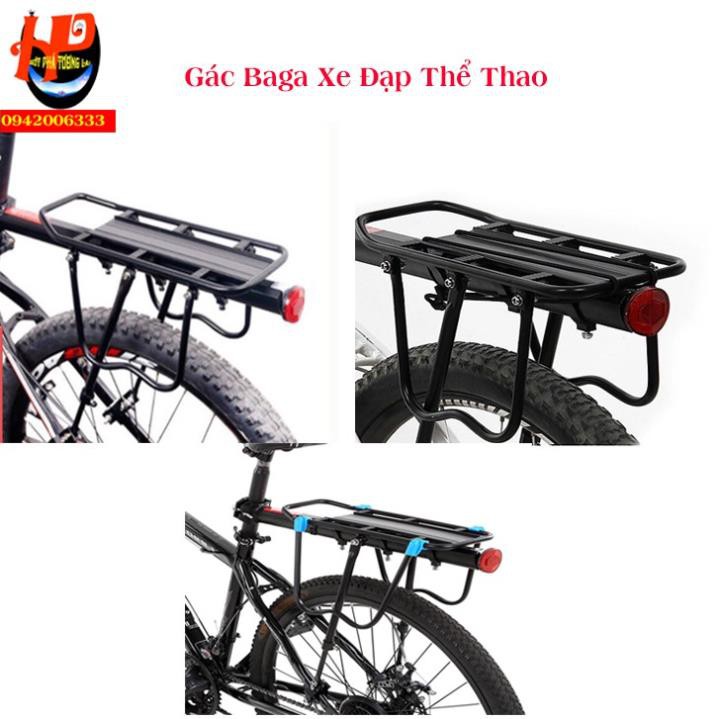 Gác baga xe đạp bắt cọc yên thiết kế các khớp nối, nhỏ gọn, bao nhẹ.