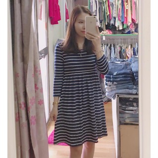 váy Baby doll kẻ ngang 3 màu