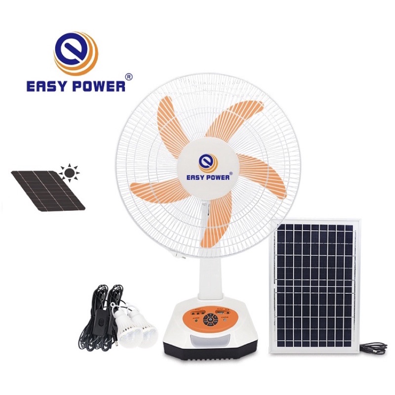 QUẠT SẠC TÍCH ĐIỆN NĂNG LƯỢNG MẶT TRỜI EASY POWER 16INCH