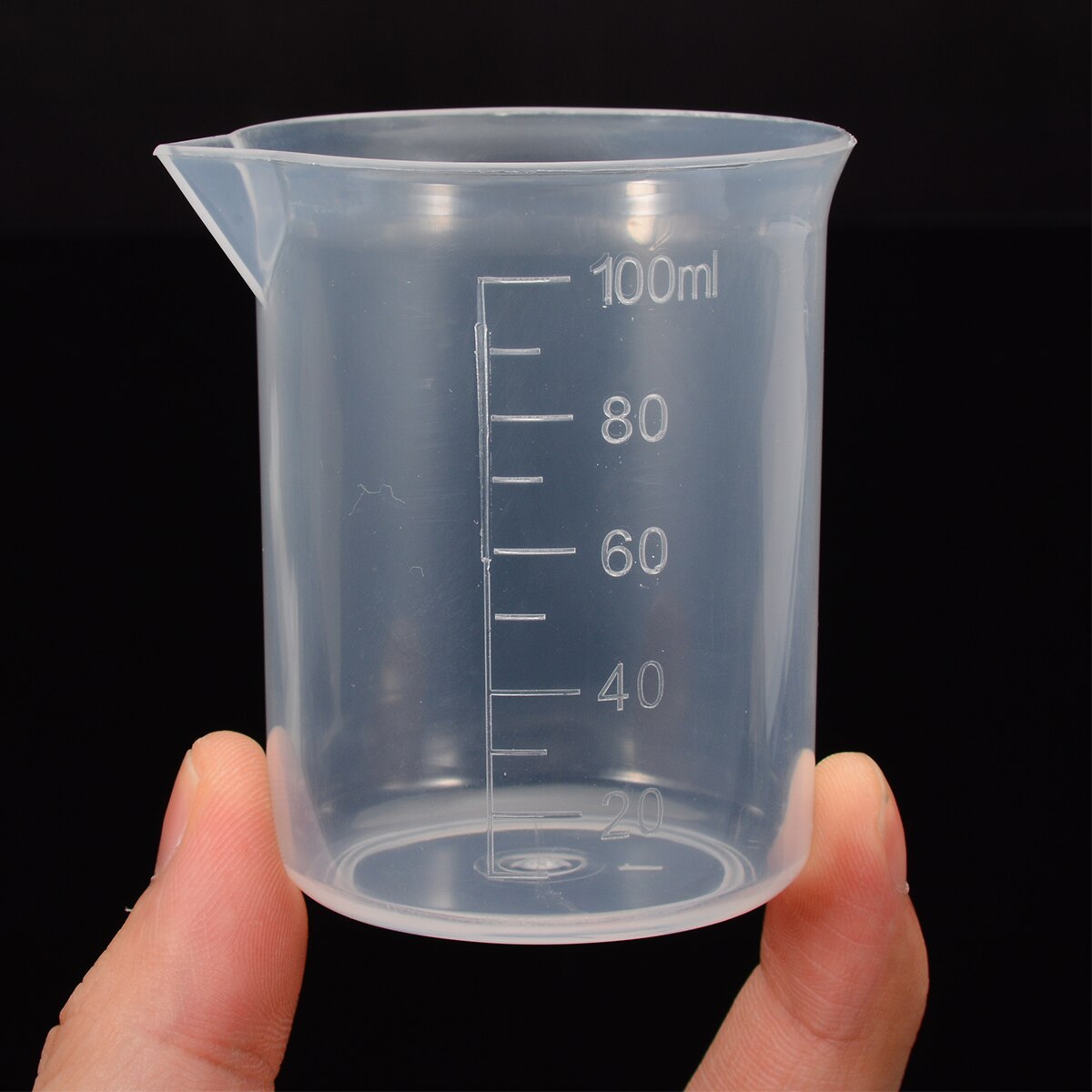Cốc nhựa đong bề mặt chia độ 100ml dùng cho nhà bếp phòng thí nghiệm