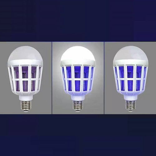 Bóng Đèn LED Tròn Diệt Muỗi, Bóng Đèn Bắt Muỗi, Côn Trùng Thông Minh 15W - 220V