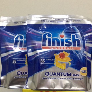 Túi 144 Viên Rửa Bát Finish Quantum Làm Sạch Mạnh