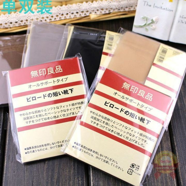 Tất giấy ngắn cổ thấp moji mùa hè đi giày mọi búp bê Muji Nhật Bản