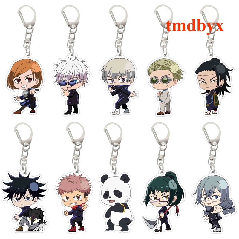 Móc Khóa Nhựa Acrylic Hình Yuji Itadori Gojo Satoru Anime Jujutsu Kaisen