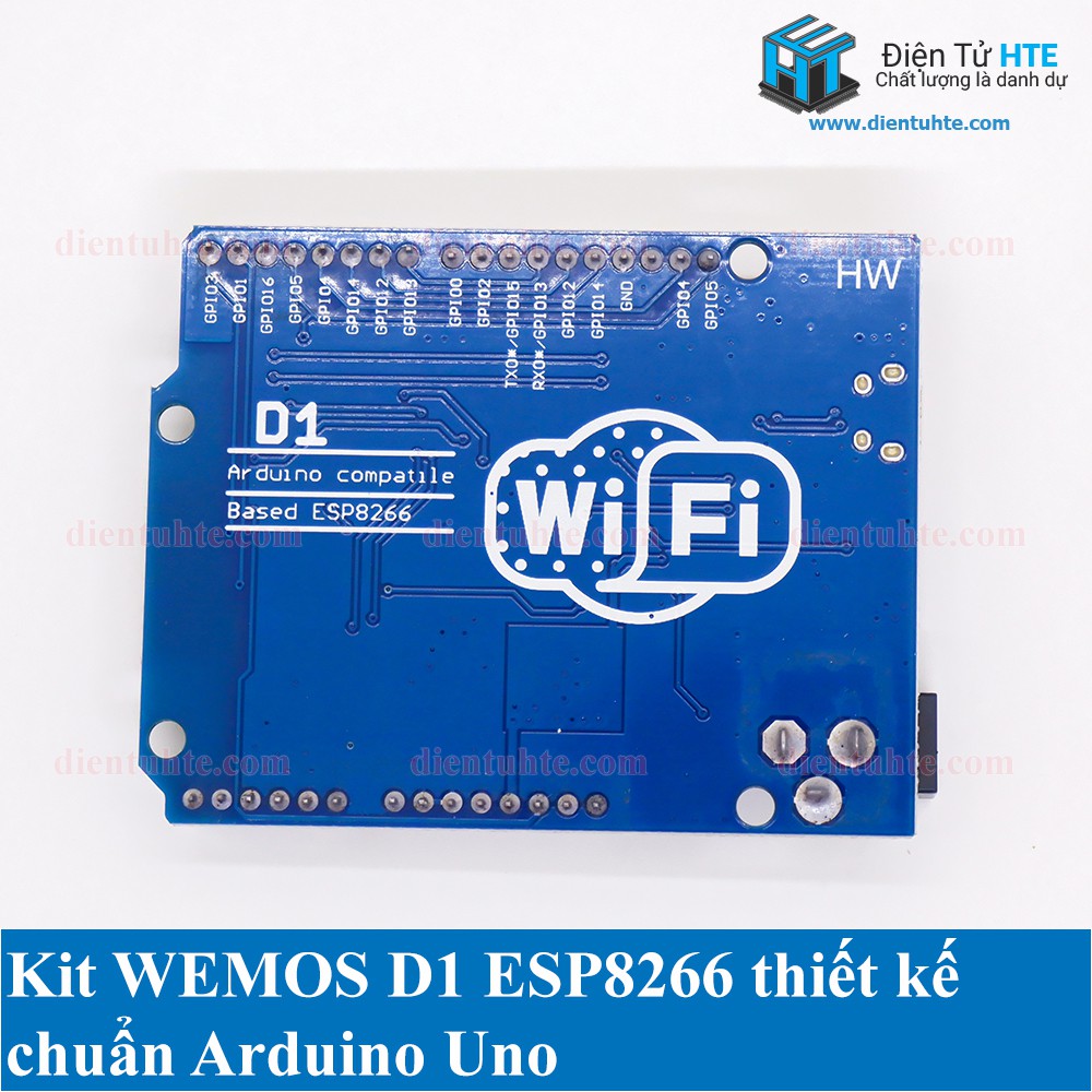 Kit Phát triển ESP8266 NodeMCU Lua WeMos D1 R2 thiết kế giống Arduino Uno [HTE Quy Nhơn CN2]