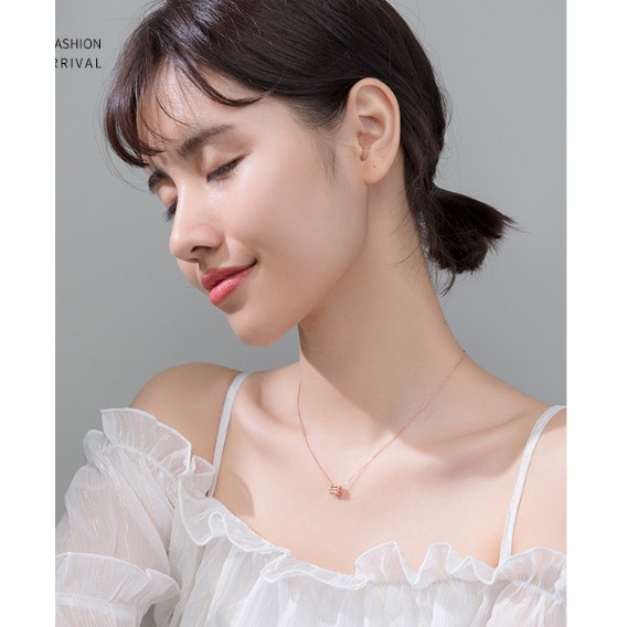 Dây chuyền bạc Ý s925 chuỗi xương đòn D5444 - AROCH Jewelry