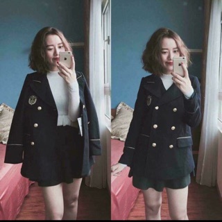 Áo dạ huy hiệu zara dư xịn