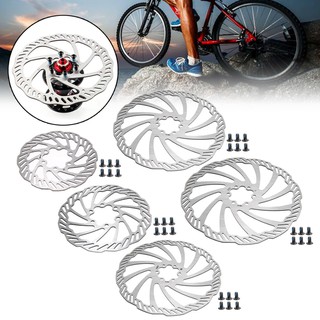 1 Đĩa Phanh Xe Đạp Leo Núi Bằng Thép Không Gỉ 120 / 140 / 160 / 180 / 203MM Kèm 6 Bu Lông