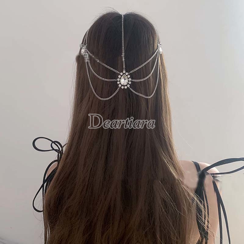 Chuỗi dây tua rua phụ kiện đeo đầu trang trí phong cách cổ điển thời trang