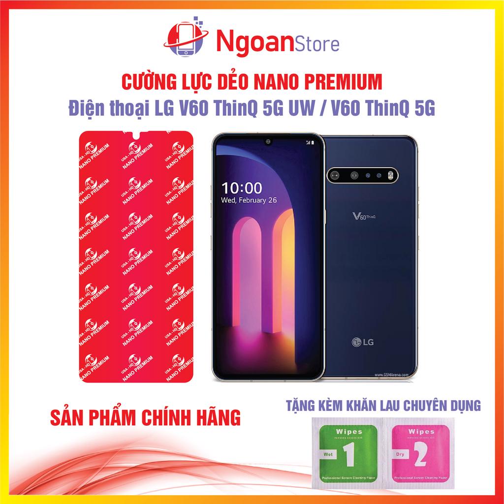 Cường lực dẻo Nano cho Điện thoại LG V60 ThinQ 5G UW / V60 ThinQ 5G - Ngoan Store