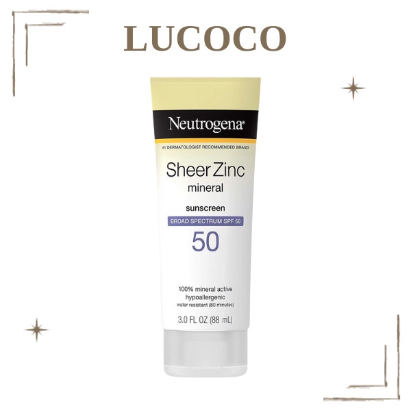 Kem chống nắng cho da dầu Neutrogena Sheer Zinc Face SPF 50