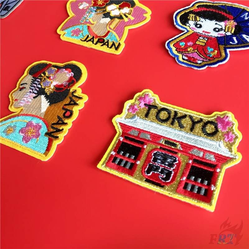 Miếng ủi thêu quần áo thiết kế theo phong cách Harajuku Nhật Bản đẹp mắt