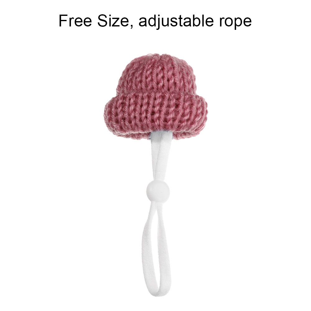 Set 2 mũ len giữ ấm màu trơn nhiều màu tùy chọn dễ thương cho thú cưng