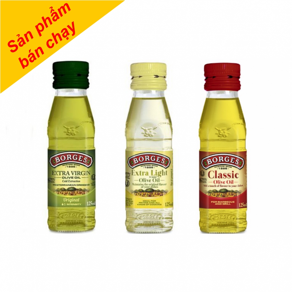 Dầu Oliu Nguyên Chất Hiệu Borges 125ml