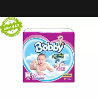 Tã-bỉm dán Bobby siêu mỏng M76 - l68- xl62.xxl56 ,QUẦN XXL44 Hàng chính hãng