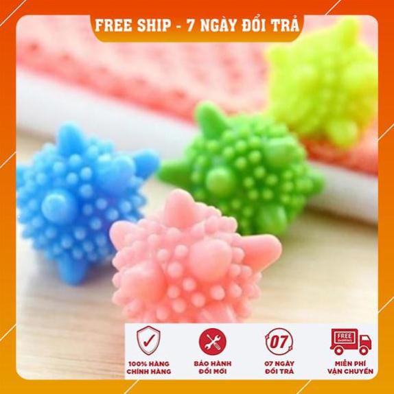 BÓNG GIẶT QUẦN ÁO CÓ GAI - Quả Cầu Gai Giặt Đồ Không Cần Là Thông Minh