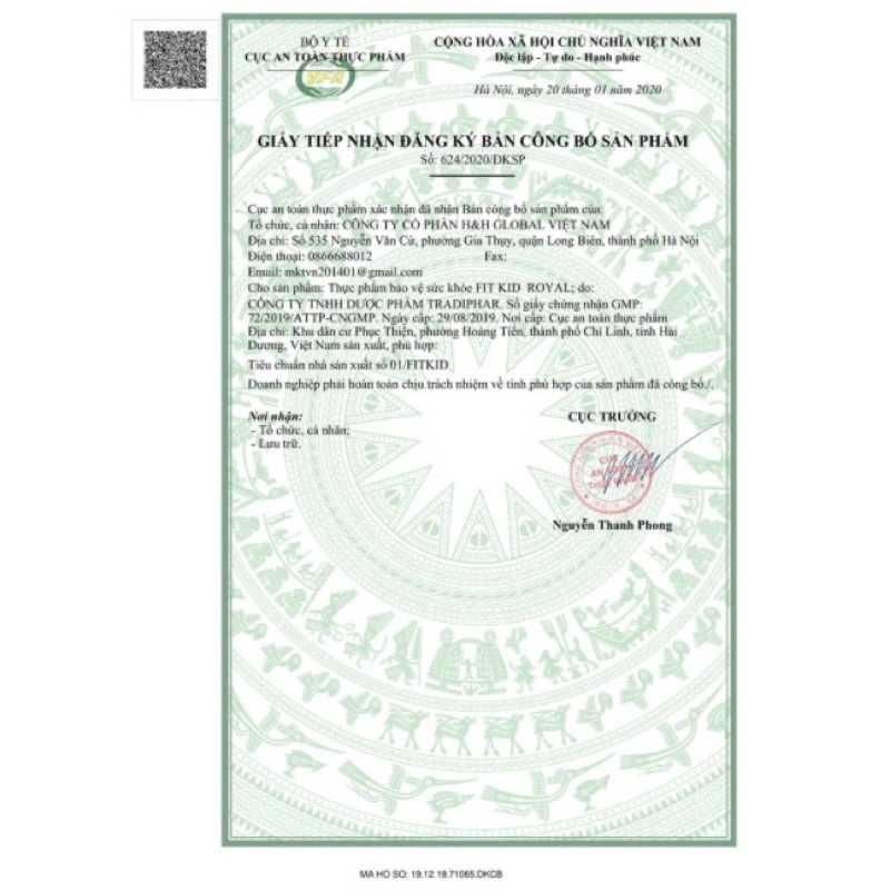 FIT KID ROYAL - Men vi sinh bổ sung cho trẻ biếng ăn,hay ốm vặt,trẻ kém hấp thu - 100% chính hãng