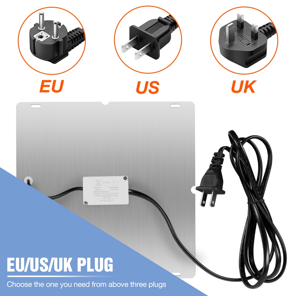 1000W Nhà Máy Phát Triển Ánh Sáng Lượng Tử, Dẫn Đầu Nhà Máy Quang Phổ Đầy Đủ AC85-265V Phyto Đèn Nhà Kính Cây Giống Trồng LED Hạt Giống 220