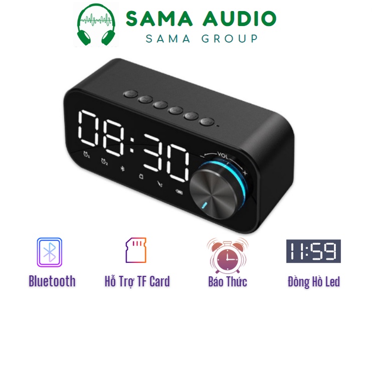 Loa Bluetooth Không Dây Màn Hình Led P126 |Tích Hợp Đồng Hồ - Báo Thức - Đài FM - Màn Hình Gương - Đo Nhiệt Độ Phòng