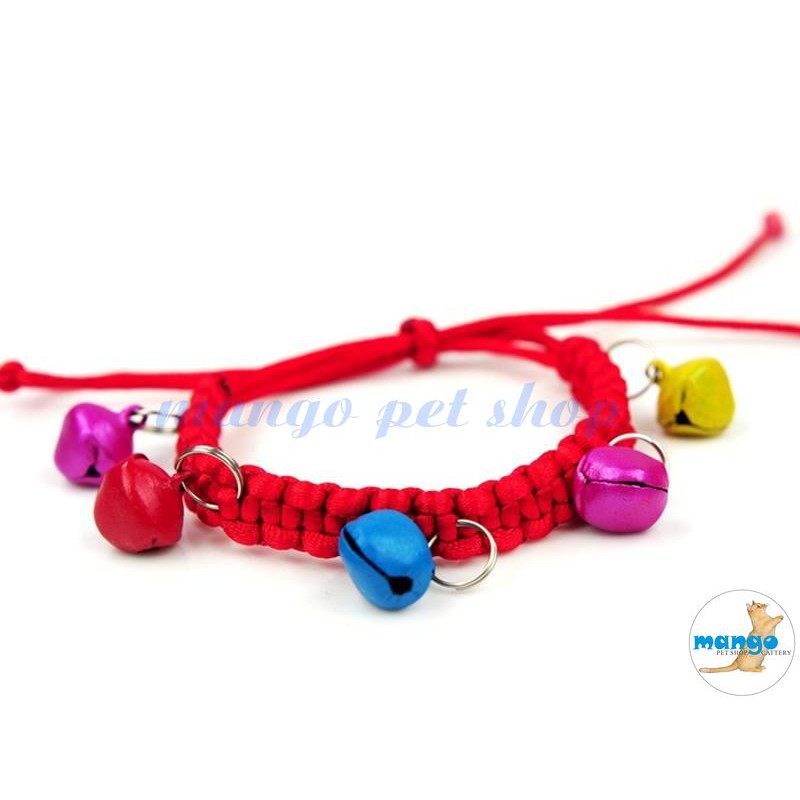 Vòng Cổ Đan Handmade Nhiều Chuông Cho Mèo