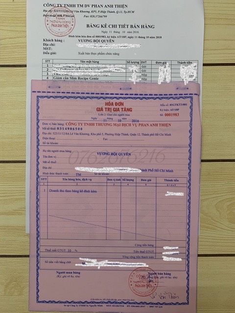 Viên giảm cân Slim Recipe Genie Lẽ 1 gói