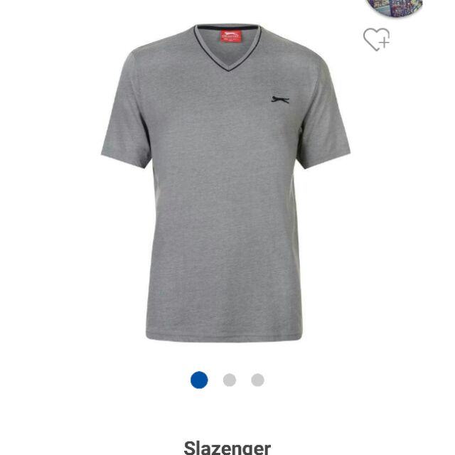 Áo phông cổ tim slazenger - hàng order uk