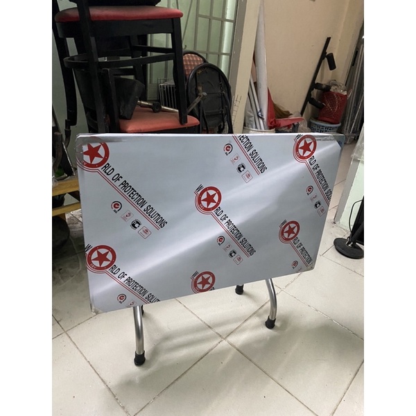 Bàn inox xếp cao cấp gấp gọn dễ dàng sử dụng tiết kiệm chỗ trong nhà bền đẹp inox 100%