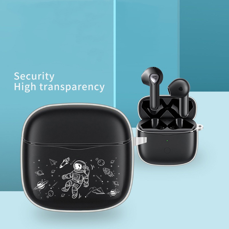 Vỏ bọc TPU trong suốt bảo vệ hộp sạc tai nghe Soundpeats Air3