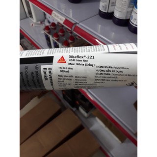 Sika flex 221 310ml (Trắng) - Keo trám khe