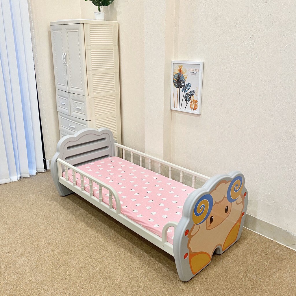 Ga giường nhựa Holla bọc nệm xơ dừa size 60x140x5 cm ( nhận may theo mẫu vải và size yêu cầu)