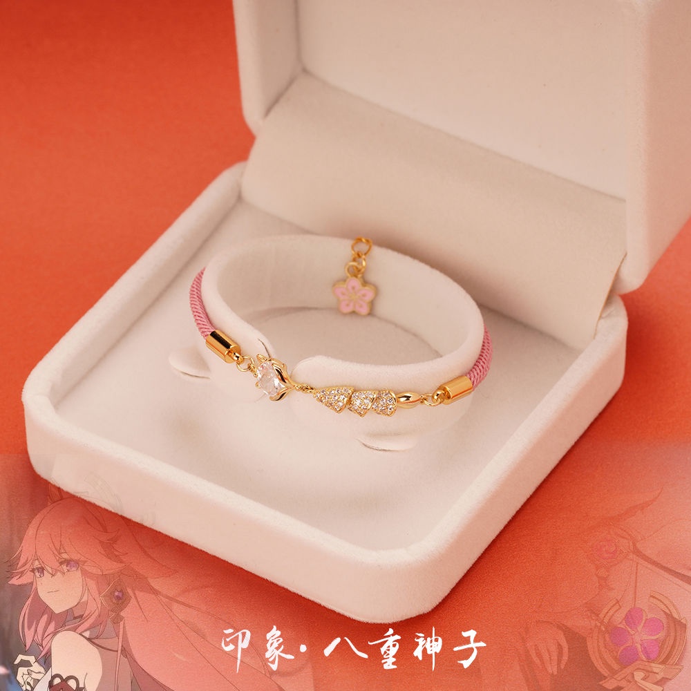 Genshin impact Vòng Đeo Tay Yae Miko fox zircon Kaedehara KazuhaXiao Zhongli Chính Hãng Ấn Tượng Làm Quà Tặng Cho Nữ VN11