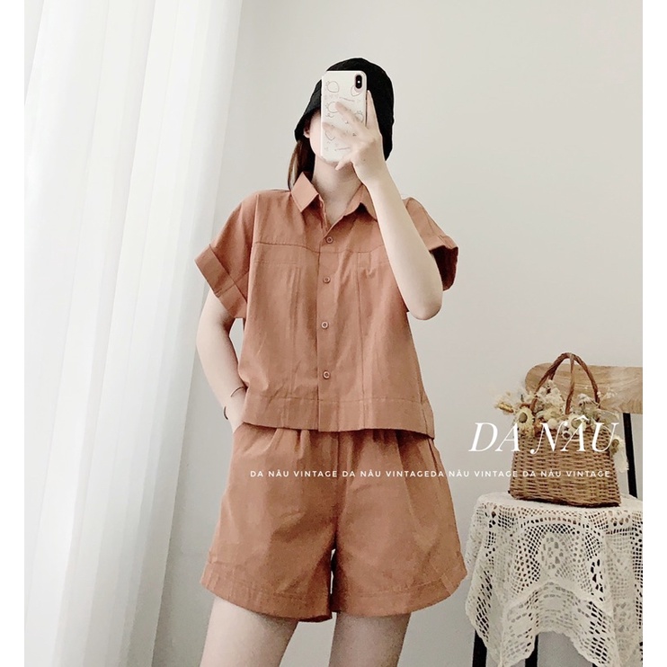 set bộ nữ áo croptop quần lưng cao 4 màu như ảnh (ảnh thật shop chụp 100%)