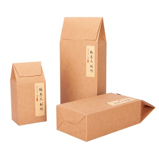 Hộp Giấy Kraft Đựng Trà / Kẹo In LOGO Độc Đáo
