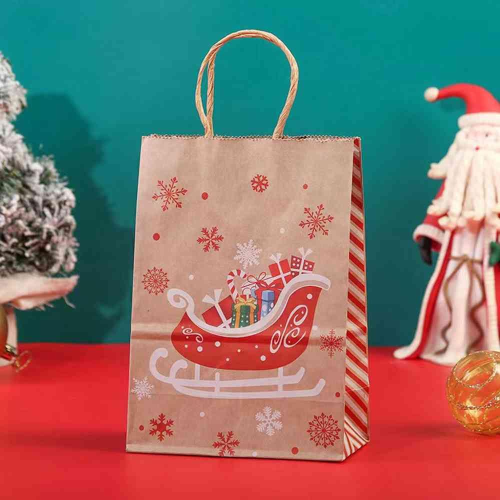Túi Giấy Đựng Kẹo Họa Tiết Giáng Sinh