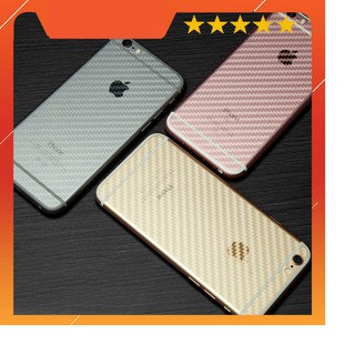 Combo 3 tấm dán lưng mặt sau vân Carbon 3D cho 5,5s, 6, 6S, 6Plus, 6S Plus, 7 Plus, 8 Plus, iPhone X/Xs, Xs Max