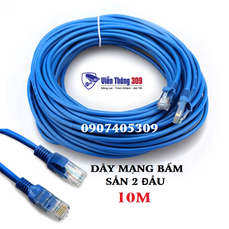 Dây cáp mạng bấm sẵn 2 đầu, cáp dài 1m - 20m