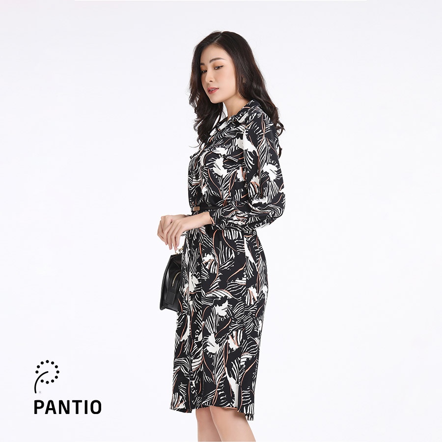 Đầm công sở phối hoạ tiết thời trang FDC52537 - PANTIO