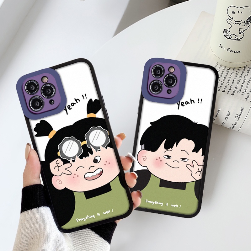 Ốp lưng iphone cạnh vuông lỗ camera couple yeah 6/6splus/7/7plus/8/8plus/x/xr/xs/11/12/13/pro/max/plus/promax