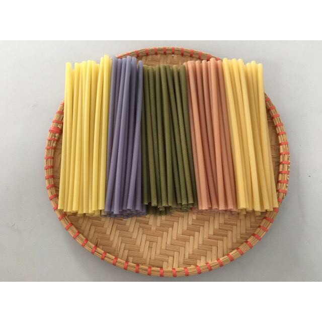 Ống hút gạo Fuma size uống cafe nước ngọt, hộp nhiều màu 52-55 ống 250gr