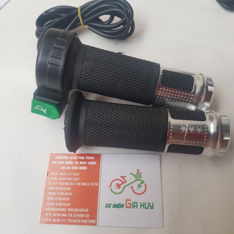 TAY GA 1 NÚT KÈN MÀU TAY GA XE ĐẠP ĐIỆN XE ĐIỆN HUY