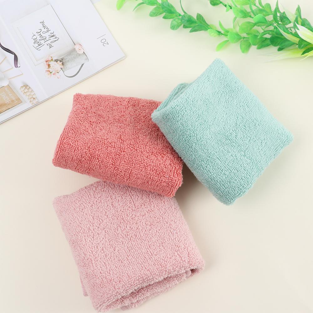 HECCEH Khăn Lau Mặt Hình Vuông Chất Liệu Cotton