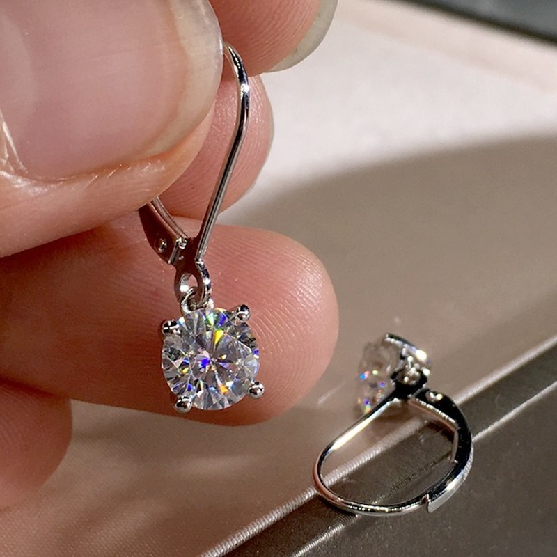 Bông Tai Đính Đá Thiết Kế Sang Trọng Cho Nữ