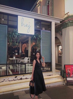 ĐẦM MAXI ĐEN CHÉO LƯNG